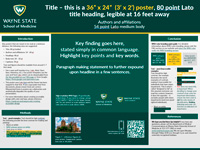 Medical Communications poster template h